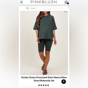 Dark Green Women's MATERNITY set